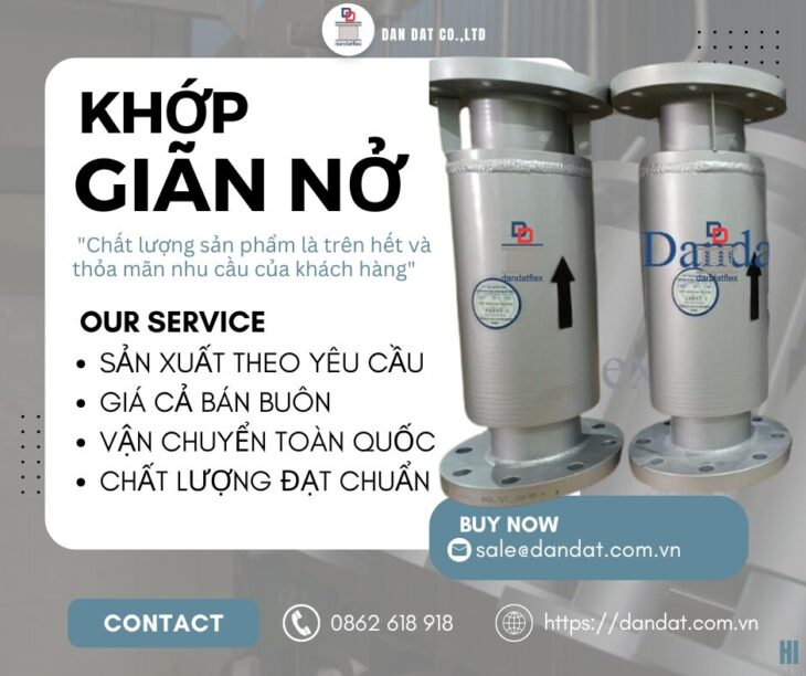 Khớp Co Giãn Cho Nồi Hơi Công Nghiệp| Khớp Nối Co Giãn Chịu Áp Cao – Giải Pháp Từ Dan Dat Co.,LTD