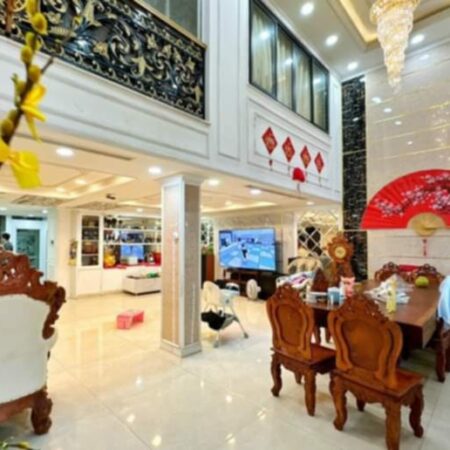 Bán cặp nhà cao cấp 1 hầm 4 lầu mặt tiền đường lớn số 19 khu Tên Lửa vị trí đẹp DT 9x20m, Bình Trị