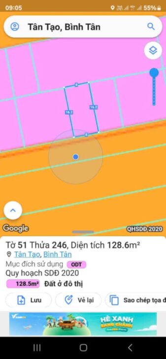 Bán đất mặt tiền kinh doanh DT 8x16m đường Trần Văn Giàu khu Tên Lửa, Tân Tạo, Bình Tân