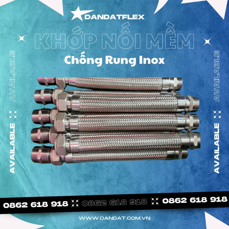 Khớp Nối Mềm Inox/Khớp Nối Mềm Kim Loại/Khớp Nối Mềm Cho Máy Phát Điện-DandatFlex