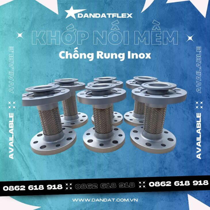 Khớp Nối Mềm Inox/Khớp Nối Mềm Kim Loại/Khớp Nối Mềm Cho Máy Phát Điện-DandatFlex