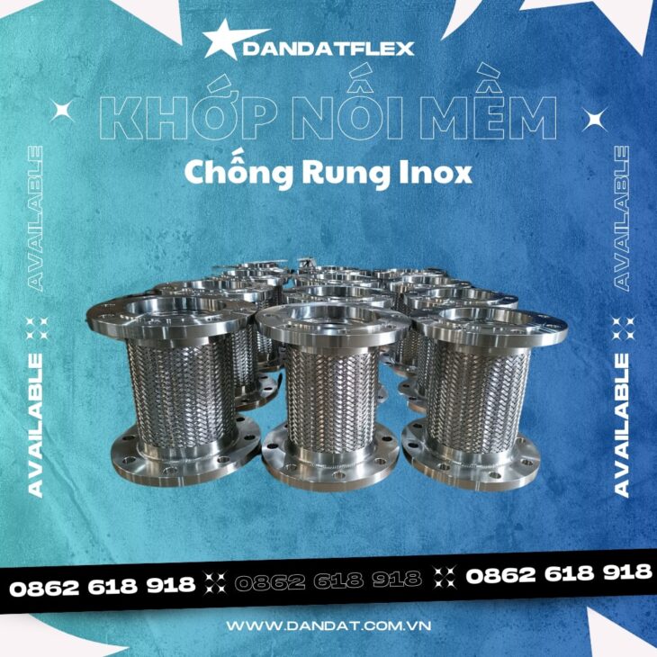 Khớp Nối Mềm Inox/Khớp Nối Mềm Kim Loại/Khớp Nối Mềm Cho Máy Phát Điện-DandatFlex