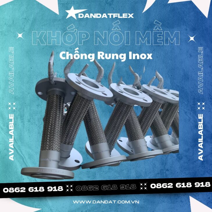 Khớp Nối Mềm Inox/Khớp Nối Mềm Kim Loại/Khớp Nối Mềm Cho Máy Phát Điện-DandatFlex
