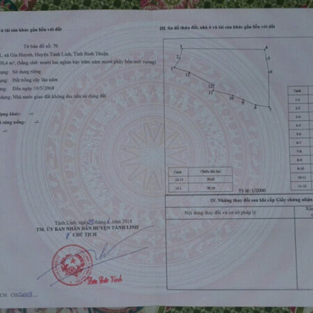 BÁN ĐẤT THỔ CƯ TẠI THÔN 1, XÃ GIA HUYNH, HUYỆN TÁNH LINH, TỈNH BÌNH THUẬN BÁN ĐẤT THỔ CƯ TẠI THÔN 1, XÃ GIA HUYNH, HUYỆN TÁNH LINH, TỈNH BÌNH THUẬN