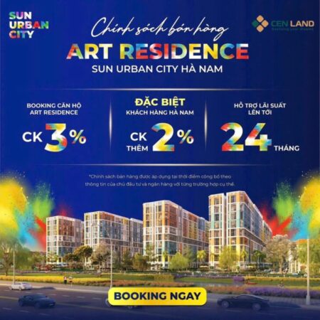 SỞ HỮU CĂN HỘ “ART RESIDENCE” SUN URBAN CITY CHỈ VỚI HƠN 1 TỶ BẠN CÓ TIN ĐƯỢC KHÔNG