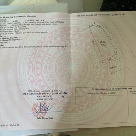 ĐẤT ĐẸP – GIÁ TỐT – Vị Trí Đắc Địa Tại KĐG-Điểm K3-Văn Lôi-Mê Linh- Hà Nội