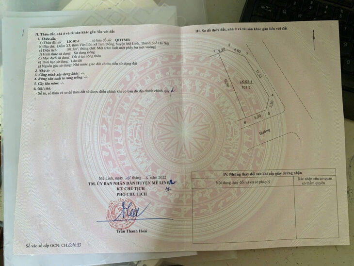 ĐẤT ĐẸP – GIÁ TỐT – Vị Trí Đắc Địa Tại KĐG-Điểm K3-Văn Lôi-Mê Linh- Hà Nội