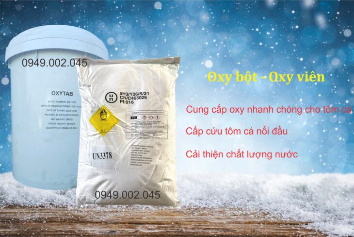 Sodium Percarbonate – Oxy bột, Oxy viên cho tôm cá