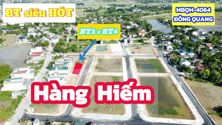 Bán cặp Biệt thự siêu VIP tại MBQH 4064 xã Đông Quang, huyện Đông Sơn, Thanh Hóa