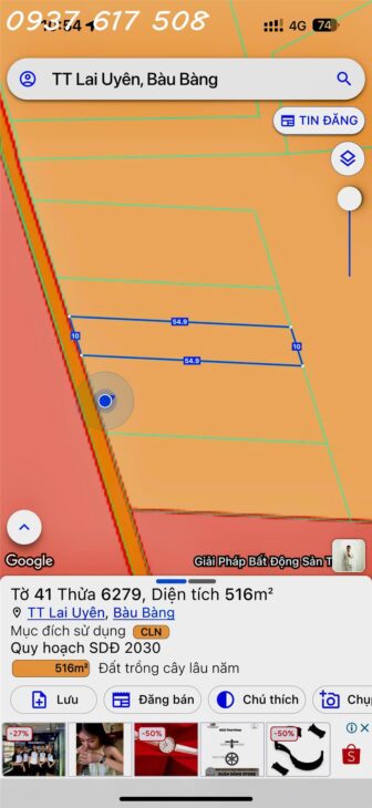 Bán Gấp Đất Vườn Xây Trọ Làm Xường 10×55 Khu Công Nghiệp Becamex Lai Uyên-Bàu Bàng