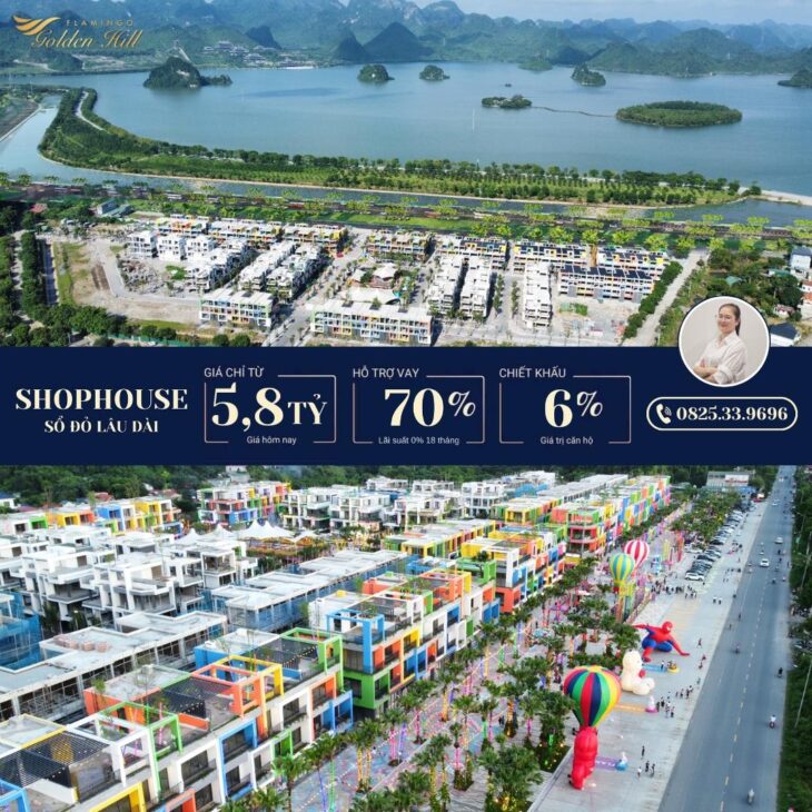 Mở bán biệt thự, shophouse Flamingo Golden Hill Hà Nam cạnh khu du lịch Tam Chúc sổ đỏ lâu dài