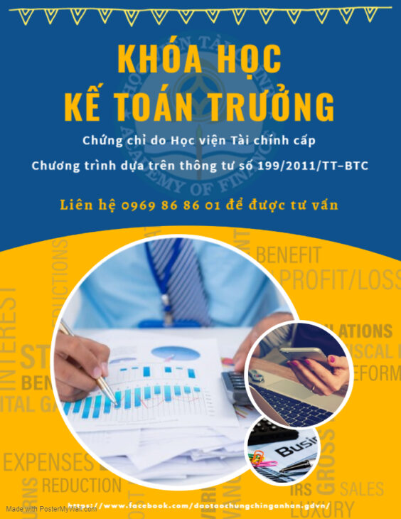 Mở lớp đào tạo và cấp chứng chỉ KẾ TOÁN TRƯỞNG doanh nghiệp