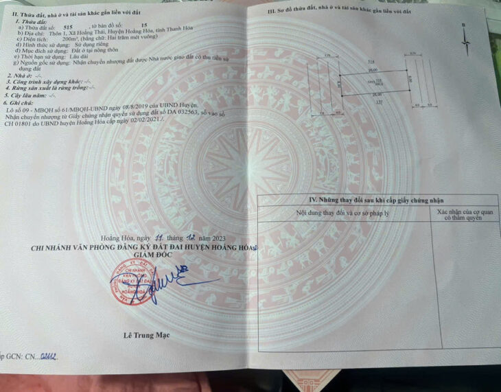 Mình cần bán vài lô đất chính chủ Tại Hoằng Hóa, Thanh Hóa.