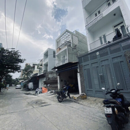 ????TÂY THẠNH – TÂN PHÚ???? HẺM 8M TRÃI NHỰA Ô TÔ TẢI THÔNG – 68M2 – 4 TẦNG BTCT – NHỈNH 7 T