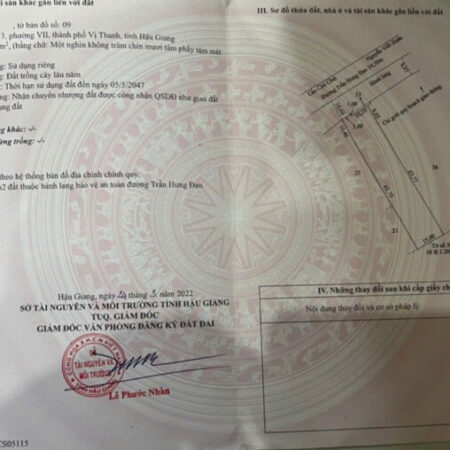 Bán Đất Khu Vực 3,Phường 7,Vị Thanh,Hậu Giang Giá: 38,4 Tỷ Siêu Rẻ