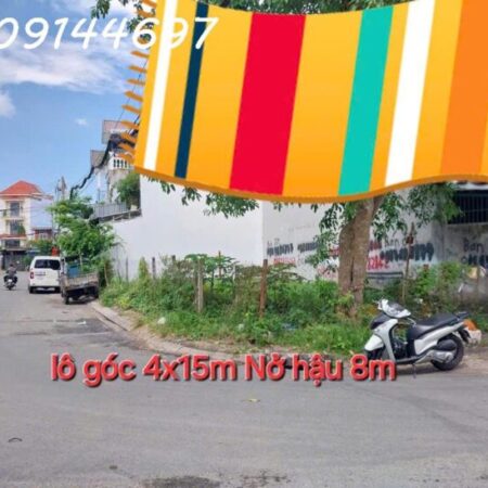 Lô góc 2 mặt tiền đường TÂN THỚI NHẤT02, phường TTN, Q12, dt 66,5m2 (4m/8mx15m) Giá 4,8tỷ
