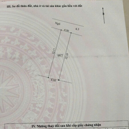 cc gửi bán 99,7m dất full đông nam CM- HN đường ô tô giá nhỉnh tỷ