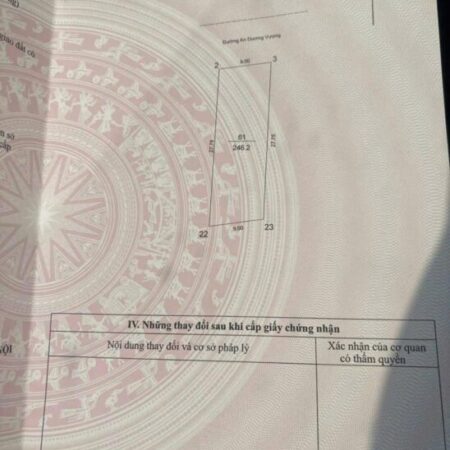 BÁN ĐẮT MẶT PHỐ AN DƯƠNG VƯƠNG 250m2 MẶT TIỀN 9m GIÁ 50 TỶ