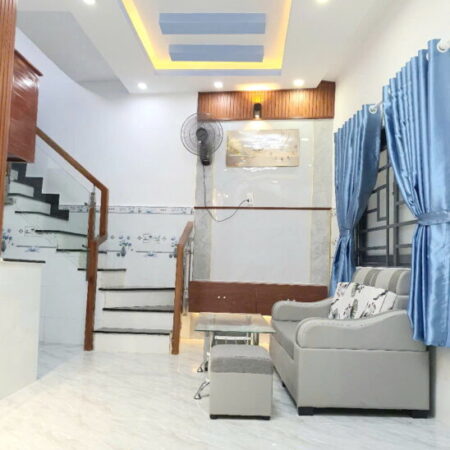 Nhà 2 tầng mới nở hậu hẻm Nguyễn Duy P12Q8. Giá 3,35 tỷ TL