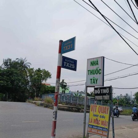 Bán 180m2 đất thổ cư đường Thạnh Xuân 25,quận 12 chỉ 27 triệu m2