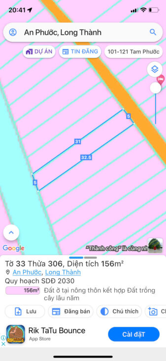 NGỘP cần bán gấp 156m2 đất thổ cư Long Thành Đồng Nai chỉ hơn 1 tỷ.