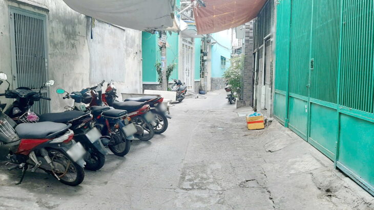 Nhà 2 tầng nở hậu hẻm 184 Âu Dương Lân P3Q8. Giá 1,8 tỷ