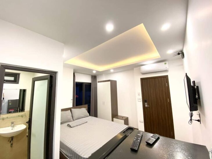 Bán nhà Lê Đức Thọ cho thuê full nội thất, thang máy,ô tô đỗ cửa DT 120tr/tháng, 125m-18.5 tỷ