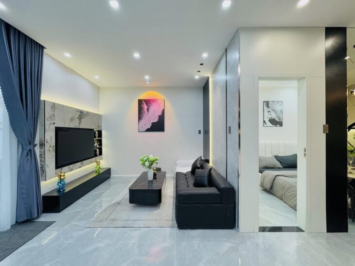 # Kiệt Hoàng Diệu 80m2, ngang 5.8 vuông, kiểu Biệt Thự sân vườn mini 2 tầng Mới tinh, xịn sò, nhỉnh
