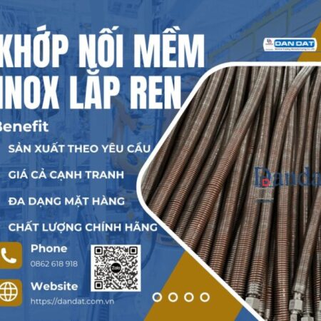 Khớp Nối Mềm Inox Lắp Ren| Khopnoimem, Khớp nối mềm inox lắp rắc co