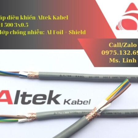 Cáp điều khiển 2 lớp chống nhiễu Altek Kabel 3×0.5mm2