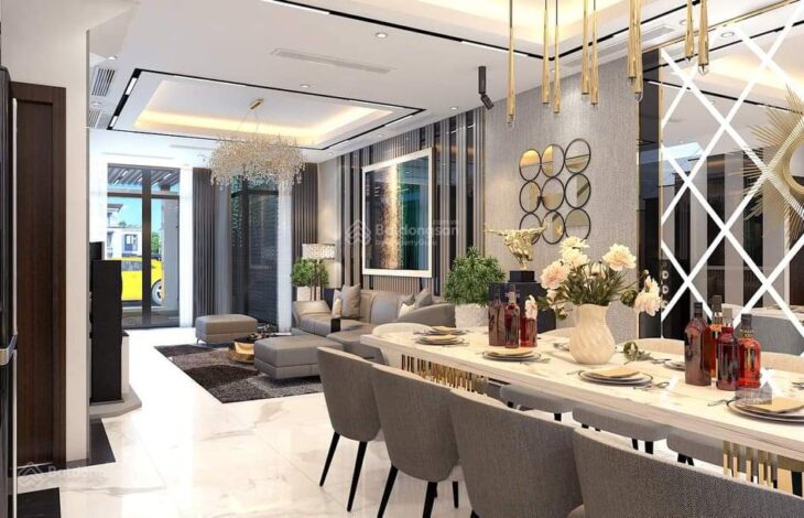 Cần bán nhà liền kề Phú Thượng, Tây Hồ, Võ Chí Công 120 m2, MT 6 m, 5 tầng ô tô tránh, full NT
