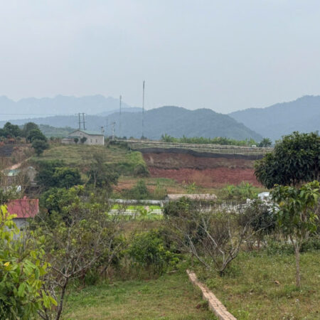 Chính chủ cần sang nhượng 715m2 đất trung tâm thị xã Mộc Châu, đất bằng phẳng, nở hậu rất đẹp.