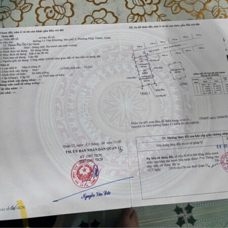 Chính chủ cần bán nhà tại Lê Văn Khương, Quận 12 Nhà có vị trí thuận tiện, gần các tiện ích và giao