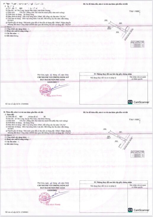 BÁN ĐẤT SỔ SẴN 250M2 TÂN LONG – PHÚ GIÁO – GIÁ 780 TRIỆU