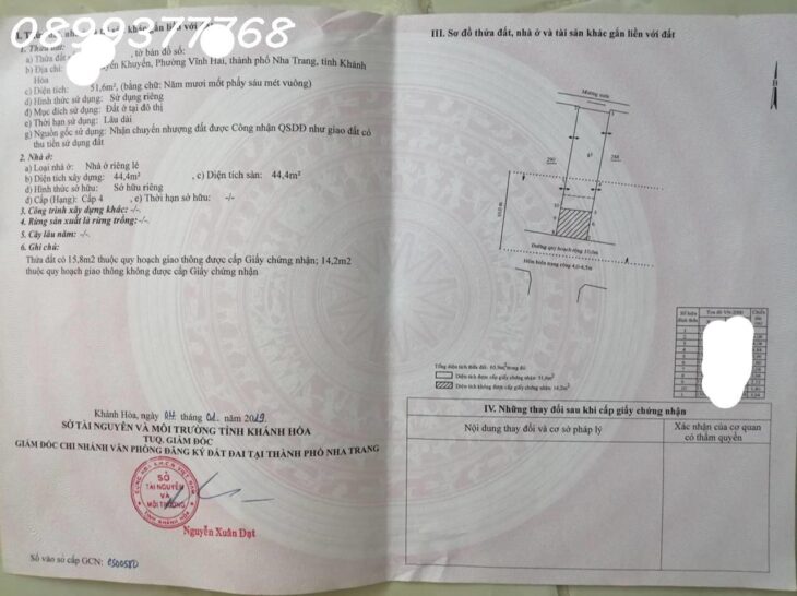 Bán nhà 2 tầng gần chợ Vĩnh Hải Nha Trang oto tận nơi 2ty8