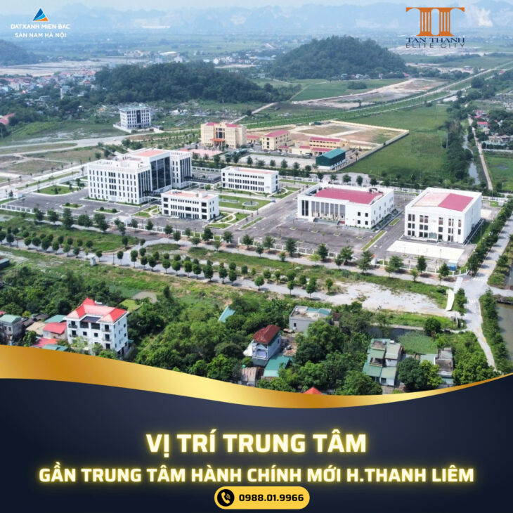 Nhận Booking mở bán đợt cuối đất nền Liền kề tại khu đô thị kiểu mẫu Tân Thanh Elite City, gần