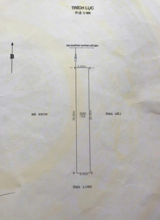 Mặt đường 633 Thiên Lôi, 156m, ngang 4.4, đường 15m, Giá 68 tr/m, sát Hoàng Huy