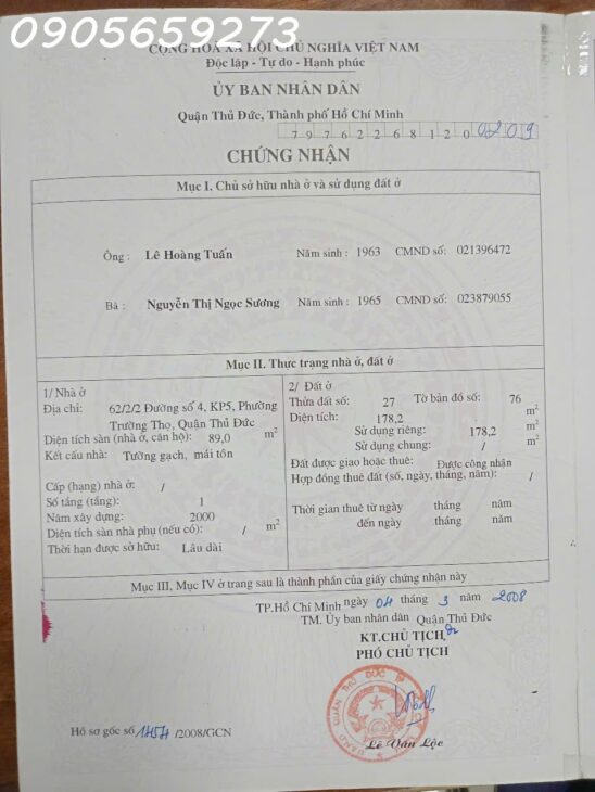 BÁN GẤP 178m2 – giá 30triệu/m2 – THÔNG TIN CHUẨN – NỢ BANK QUÁ HẠN – CẦN TIỀN TRƯỚC 31/12