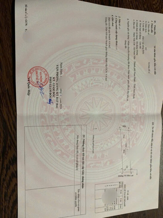 bán đất vũ hữu lợi phường nam vân tp nđ