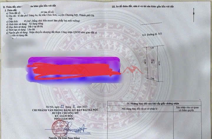 GIÁ 4,6TY ĐẤT BIÊN GIANG-QUẬN HÀ ĐÔNG D/T:45,2M