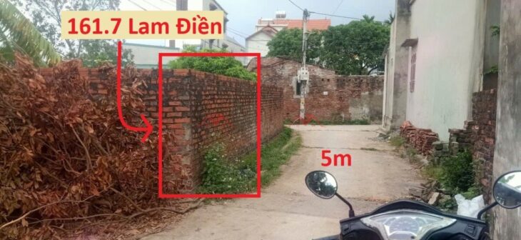 GIÁ 3TY3 ĐẤT TẠI LAM ĐIỀN-CHƯƠNG MỸ D/T:161,7M