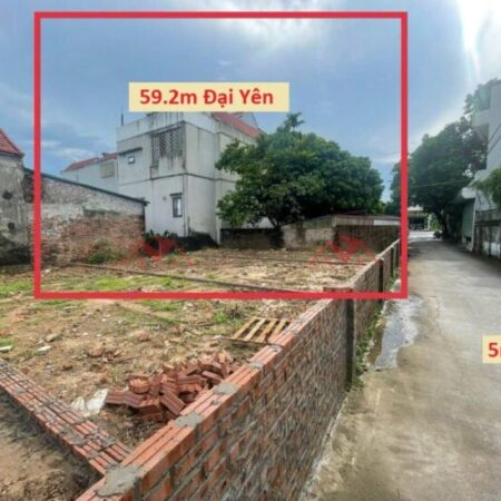 GIÁ 3,3 TỶ ĐẤT TẠI ĐẠI YÊN-CHƯƠNG MỸ D/T:59,2M