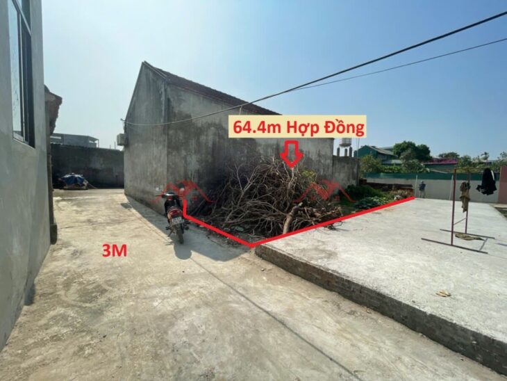 GIÁ 2,5 TỶ ĐẤT TẠI HỢP ĐỒNG-CHƯƠNG MỸ D/T:64,4M