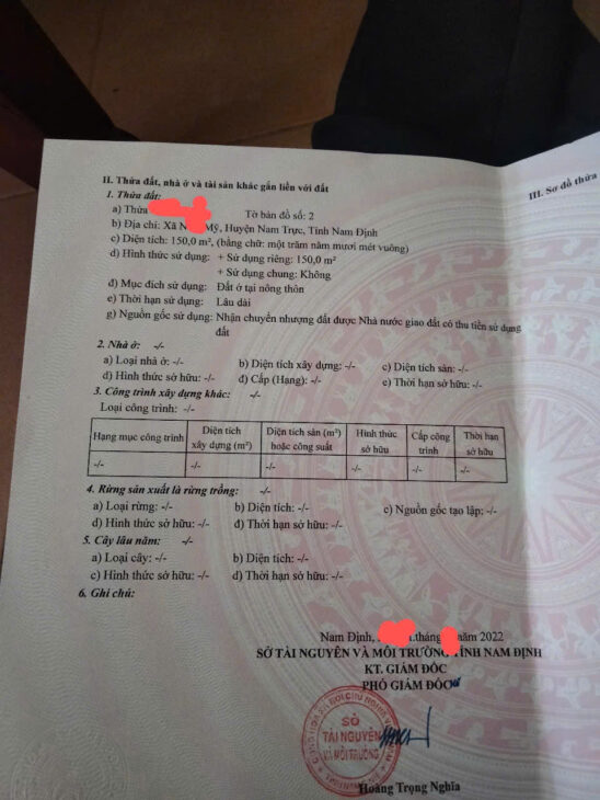 Bán đất Đồng Ích Nam Trực 150m2 – Mặt tiền 10m – Khu vực đông dân cư