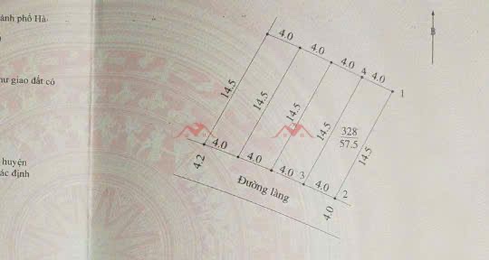 GIÁ CHỈ 2,5 TỶ ĐẤT TẠI TIÊN PHƯƠNG-CHƯƠNG MỸ D/T:57,5M