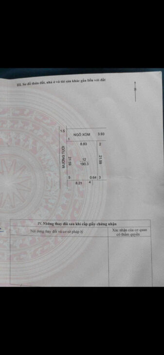 GIÁ 2,8 TỶ ĐẤT TẠI THƯỢNG VỰC-CHƯƠNG MỸ D/T:109,3M