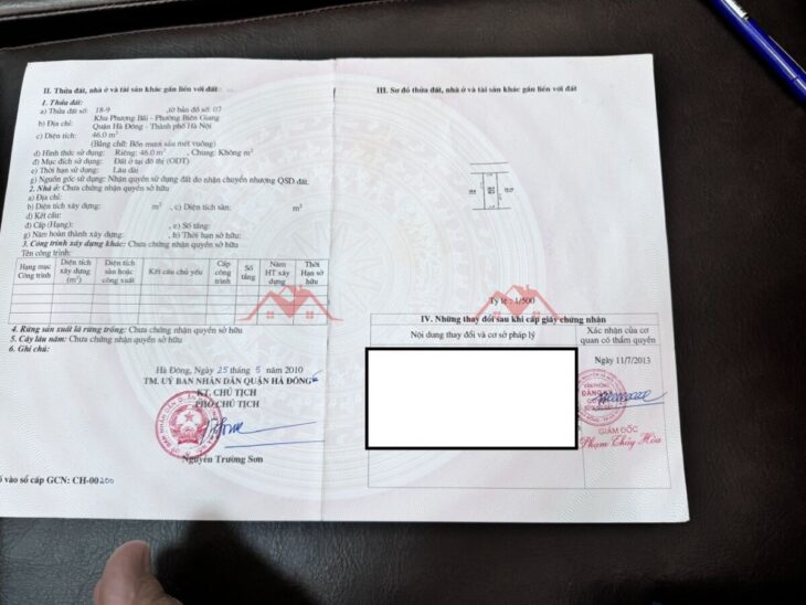 GIÁ 2,7 TỶ ĐẤT TẠI BIÊN GIANG-QUẬN HÀ ĐÔNG D/T:46M