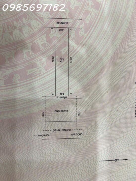 Siêu Phẩm, bán đất mặt đường Tỉnh Lộ 419, xã Đại Yên, Chương Mỹ, Hà Nội. 110.4m2 x 5m MT, Vỉa hè,