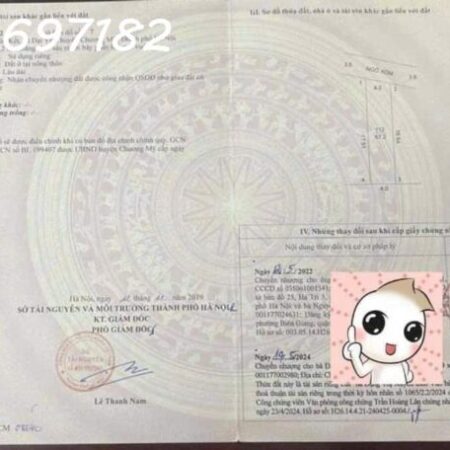 Đại Yên, Chương Mỹ, Hà Nội, ô tô dừng đỗ, 67.2m2, nhỉnh 2 tỷ. Cách thị trấn Chúc Sơn chỉ 2km