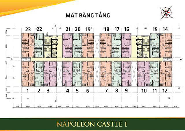 Cắt lỗ cần bán gấp căn hộ 3 phòng ngủ Napoleon giá chỉ 1.6 tỷ dt 85m2